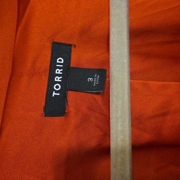 Torrid Womens Rusty Burnt Orange Blazer Stretch Classic Career Sz 3(3X/22-24)EUC - Picture 2 of 10